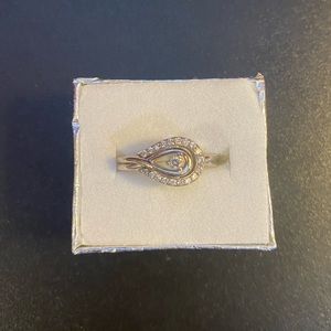 Silver Diamond Ring